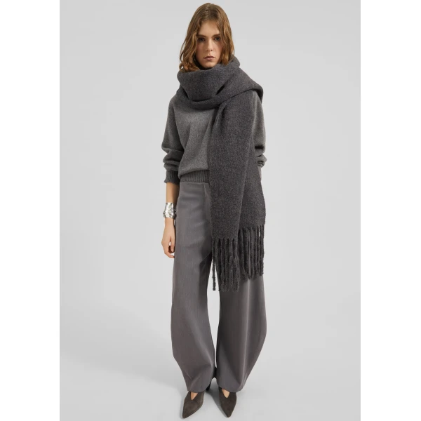 The Frankie Shop Vosges Barrel Leg Pants – Grey, view 2