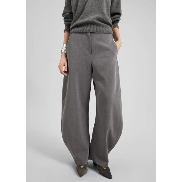 The Frankie Shop Vosges Barrel Leg Pants – Grey, view 3