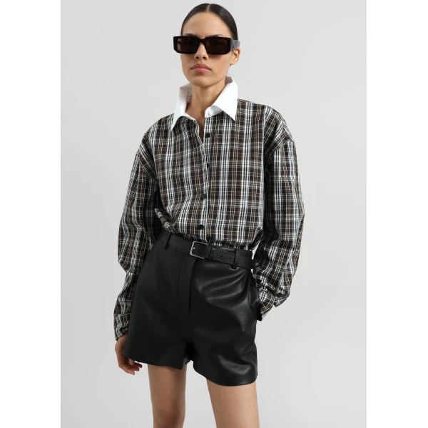 The Frankie Shop Weska Plaid Shirt – Multicolor, view 2