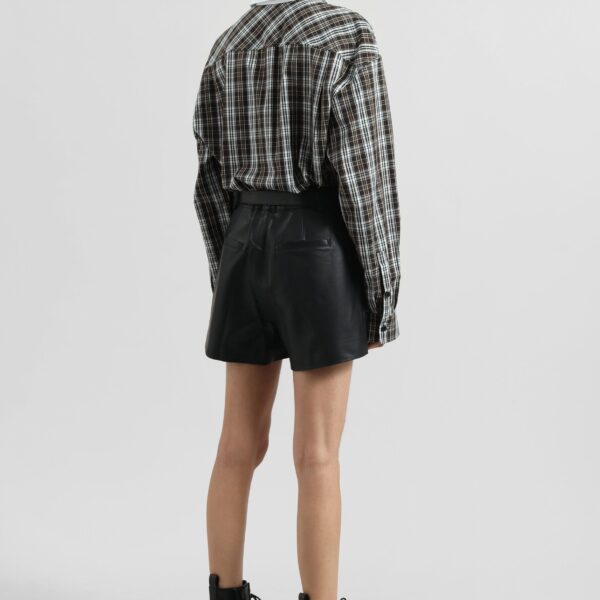 The Frankie Shop Weska Plaid Shirt - Multicolor - Oversized Minimalist Tops in Multicolour - Shop at Coveti