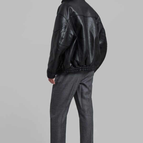 The Frankie Shop Zion Quilted Bomber Jacket - Black - Oversized Minimalist Jackets in Black - Shop at Coveti