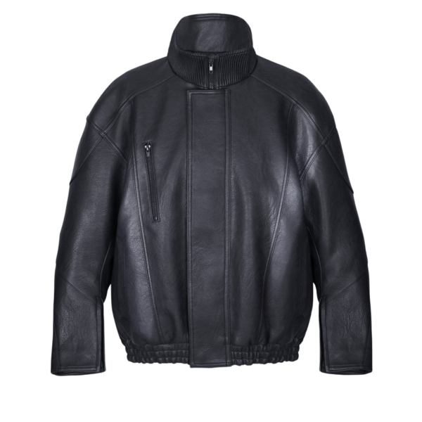 The Frankie Shop Zion Quilted Bomber Jacket - Black - Oversized Minimalist Jackets in Black - Shop at Coveti