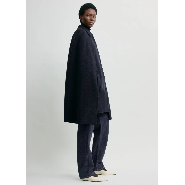 Cape coat navy - Image 3