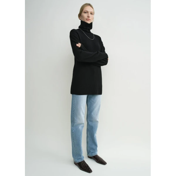 Cashmere turtleneck black - Image 3