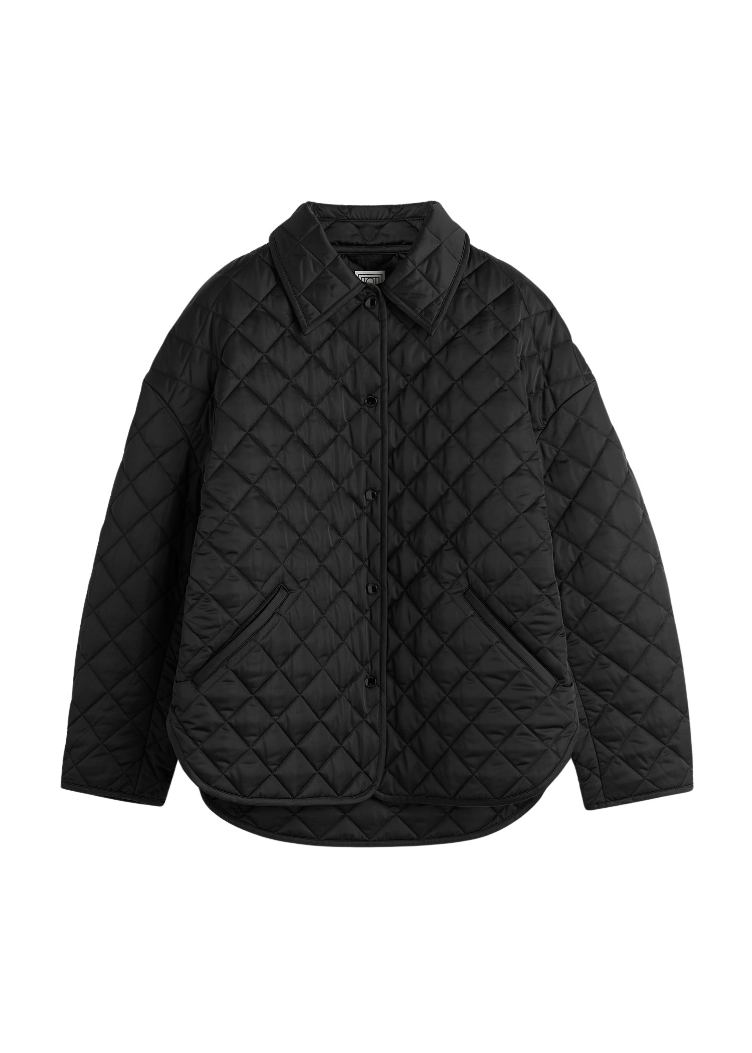 Toteme-Collared-quilted-jacket-black76566_nobg Toteme Jackets with minimalist design at Coveti