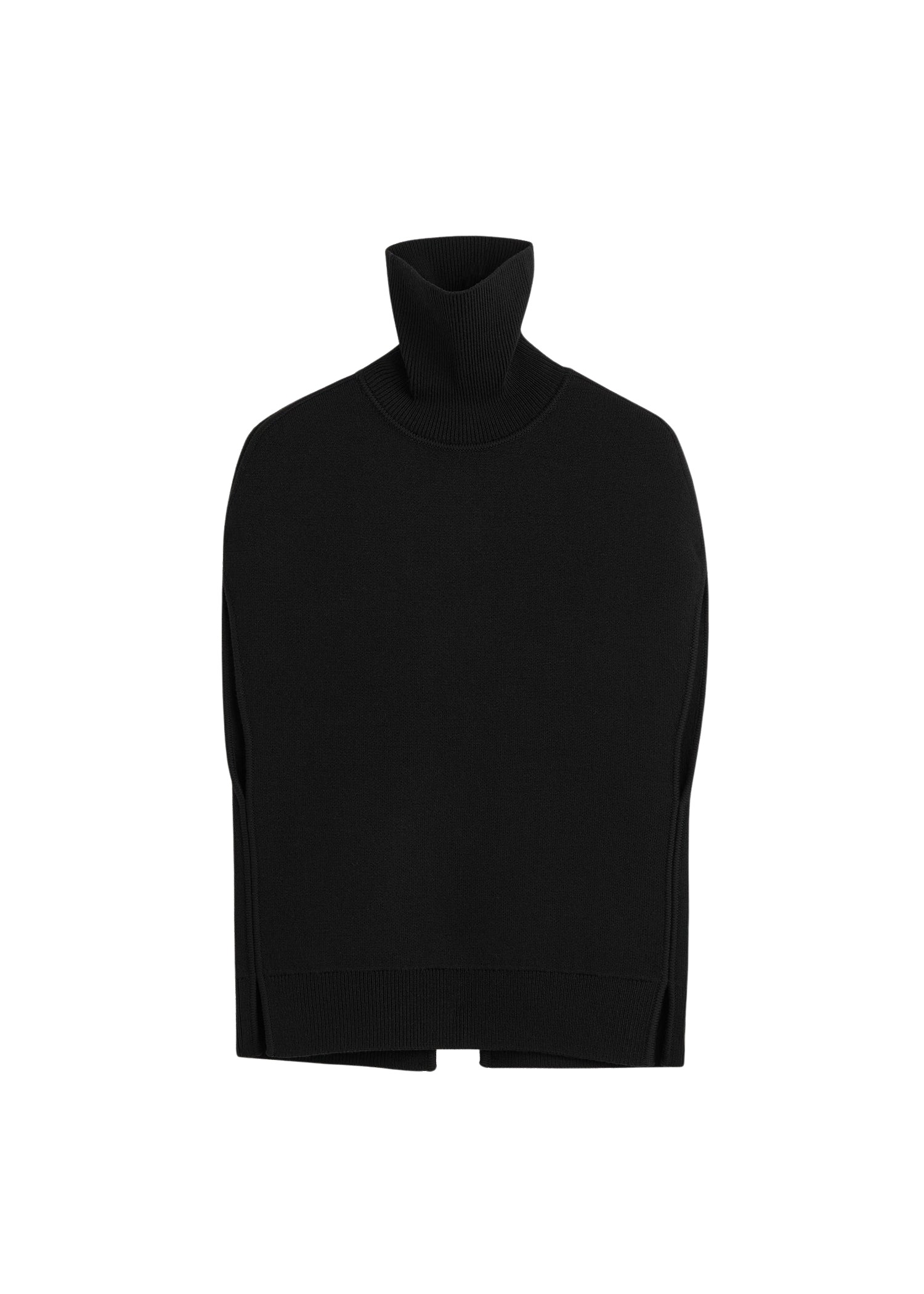Toteme-Double-knit-cape-knit-black62539_nobg Toteme Knitwear with minimalist design at Coveti