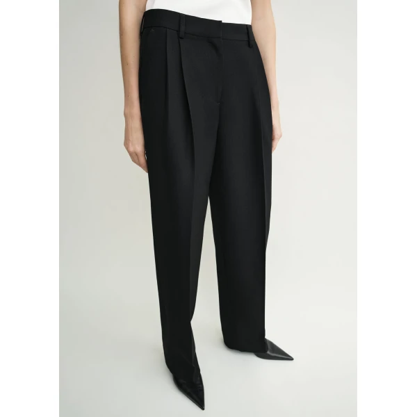 Double-pleat tailored trousers black - Image 5