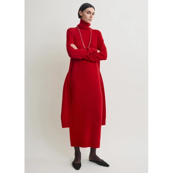 Double-sleeve turtleneck dress poppy - Image 5
