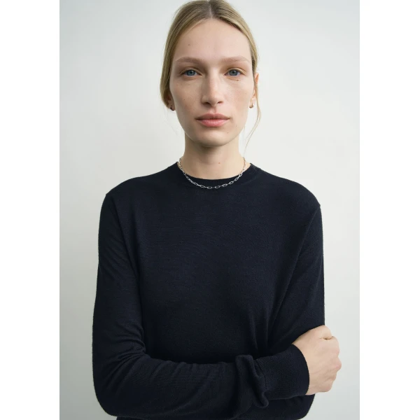 Fine crew knit midnight - Image 5