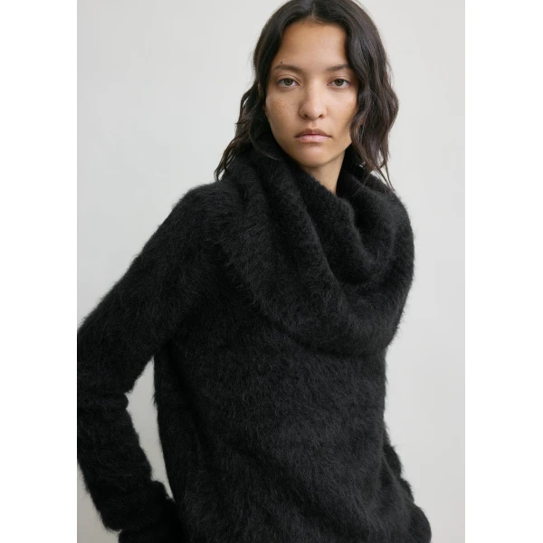 Funnel alpaca-blend knit black - Image 5