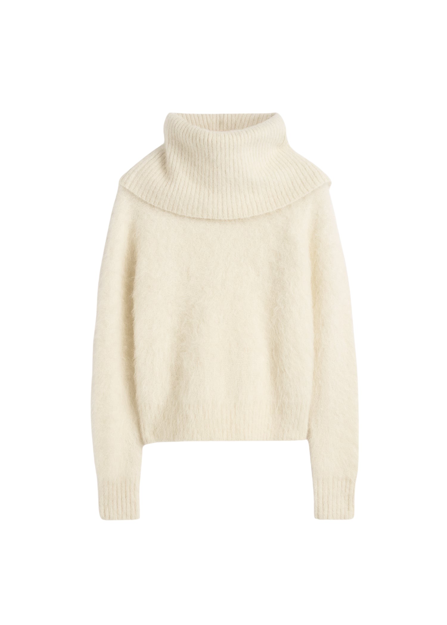 Toteme-Funnel-alpaca-blend-knit-milk94949_nobg Toteme Knitwear with minimalist design at Coveti