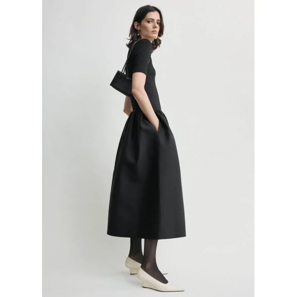 Gathered evening skirt black - Image 3