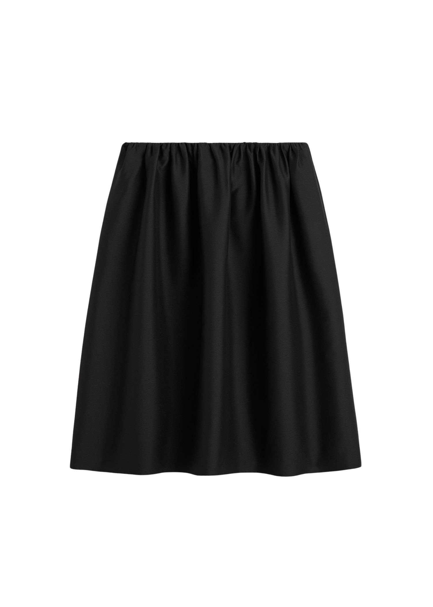 Toteme-Gathered-evening-skirt-black99891_nobg Toteme Skirts with minimalist design at Coveti