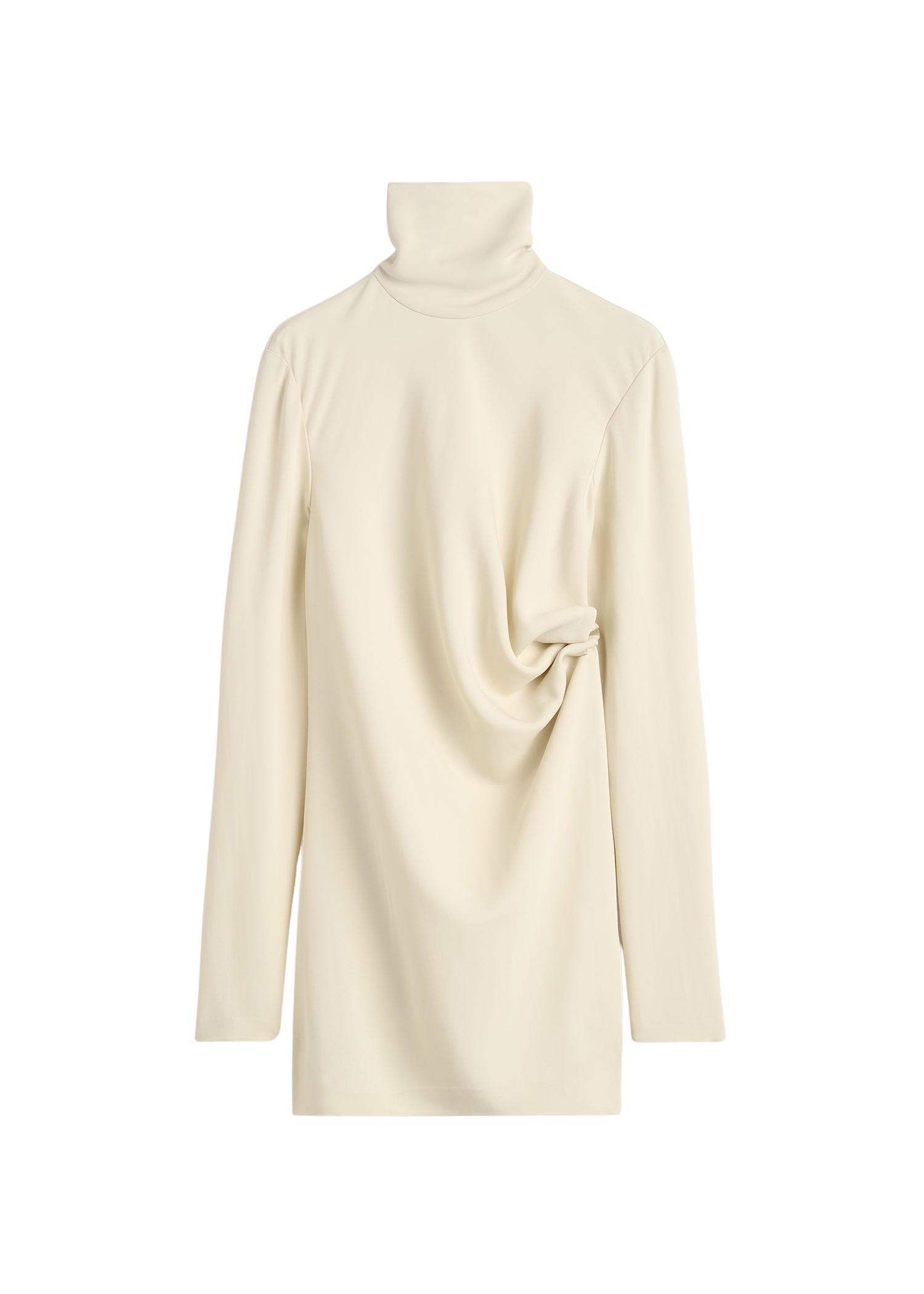 Toteme-High-neck-twist-blouse-ecru84215_nobg Toteme Tops with minimalist design at Coveti