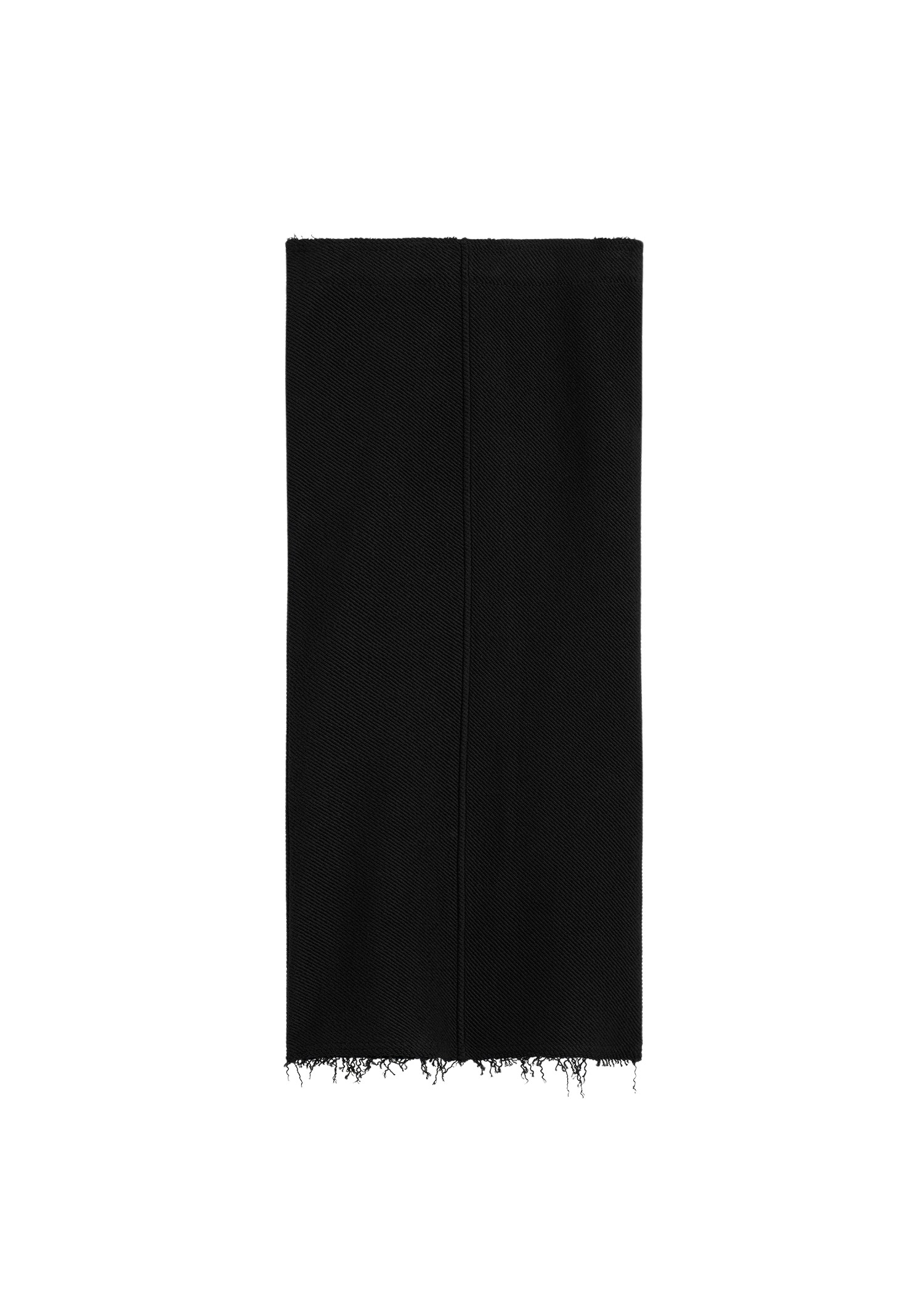 Toteme Long fringed jersey skirt black