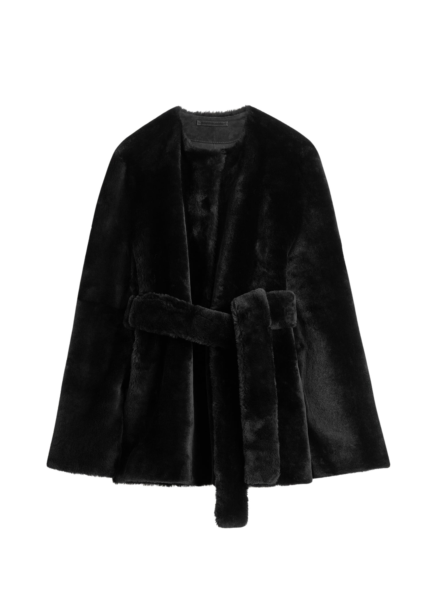 Toteme-Plush-shearling-jacket-black16172_nobg Toteme Jackets with minimalist design at Coveti
