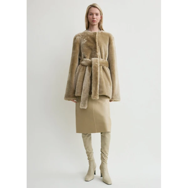 Plush shearling jacket rye - Image 3