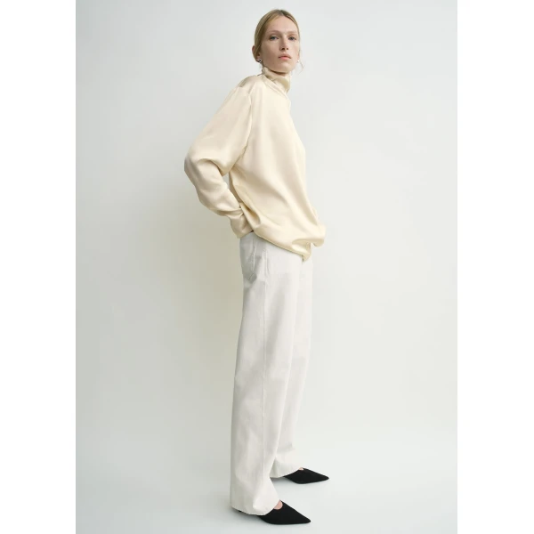 Slouch-neck blouse ecru - Image 3