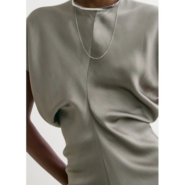 Slouch waist dress taupe - Image 5