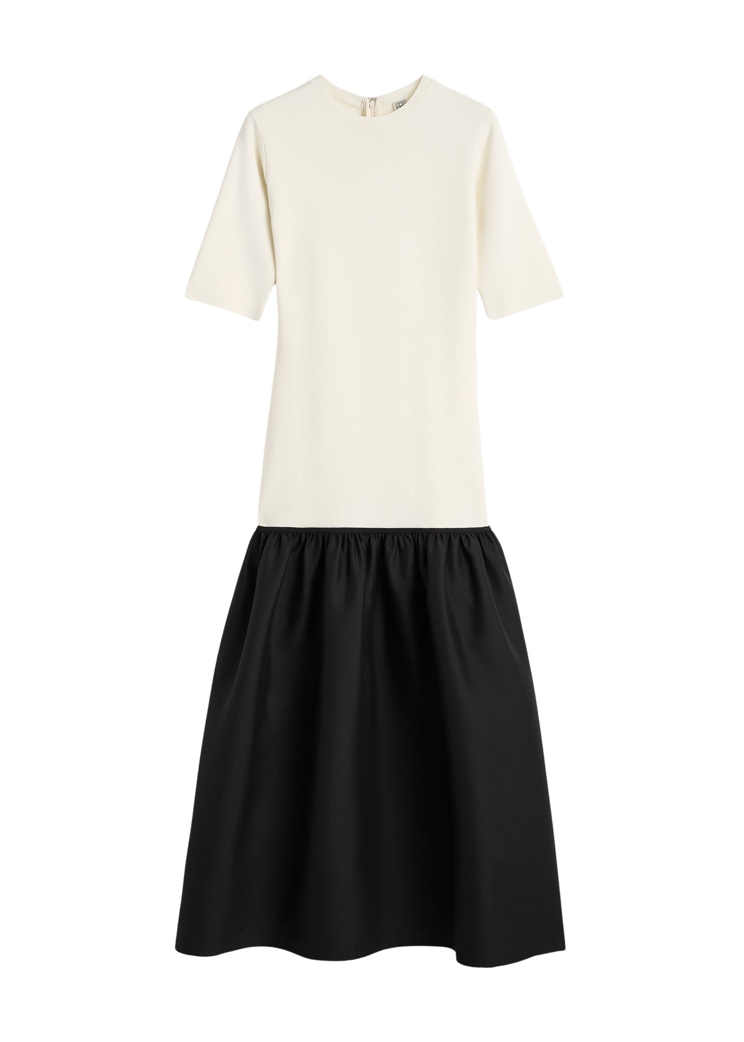 Toteme-Twinflower-tee-dress-ecru61870_nobg Toteme Dresses with minimalist design at Coveti