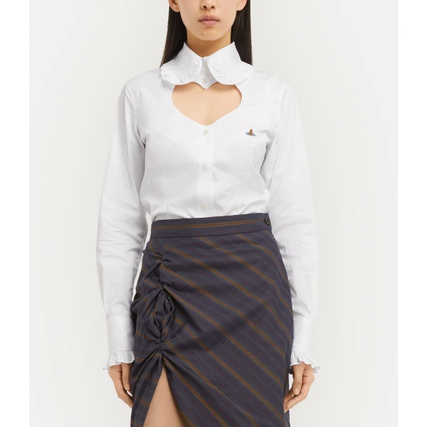 Vivienne Westwood Toulouse Frill Shirt - Vivienne Westwood Tops - Punk Luxury - Shop at Coveti
