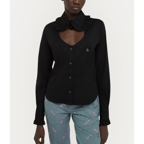 Vivienne Westwood Toulouse Frill Shirt - Vivienne Westwood Tops - Punk Luxury - Shop at Coveti