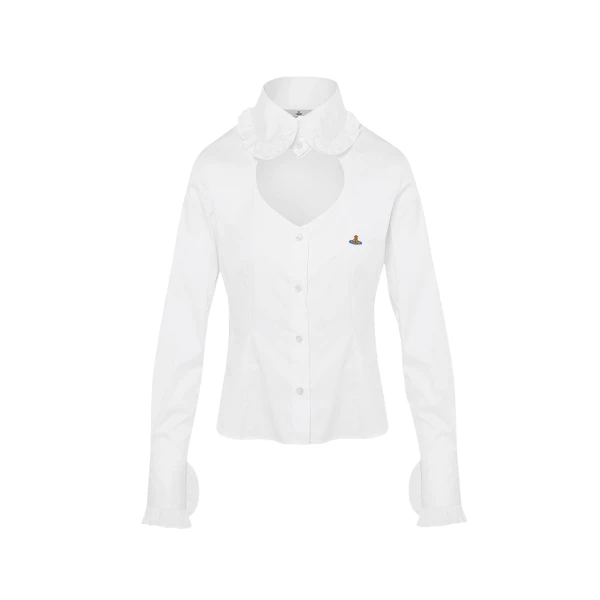 Vivienne Westwood Toulouse Frill Shirt - Vivienne Westwood Tops - Punk Luxury - Shop at Coveti