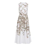 Giambattista Valli Treillage Ivory Popeline Midi Dress - Giambattista Valli Dresses - Romantic Couture - Shop at Coveti