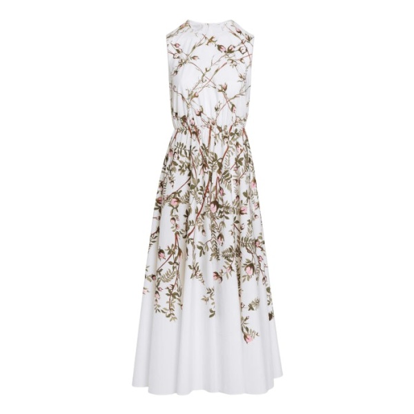 Giambattista Valli Treillage Ivory Popeline Midi Dress - Giambattista Valli Dresses - Romantic Couture - Shop at Coveti