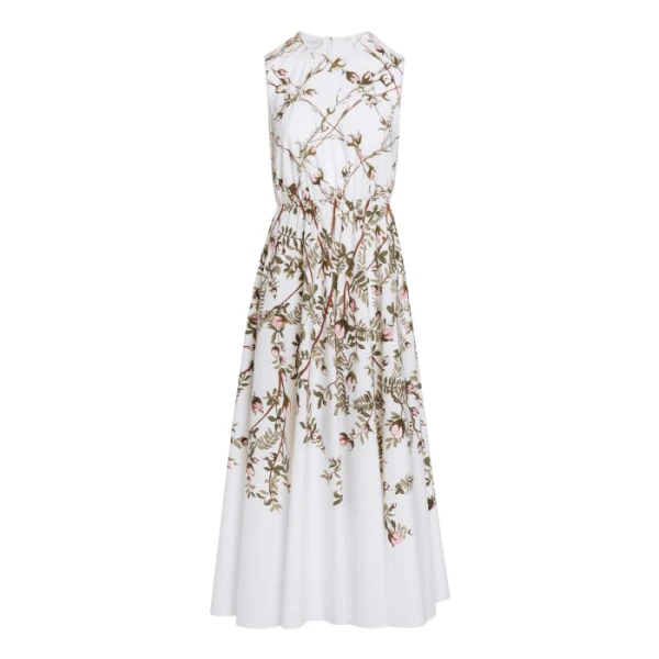 Giambattista Valli Treillage Ivory Popeline Midi Dress - Giambattista Valli Dresses - Romantic Couture - Shop at Coveti