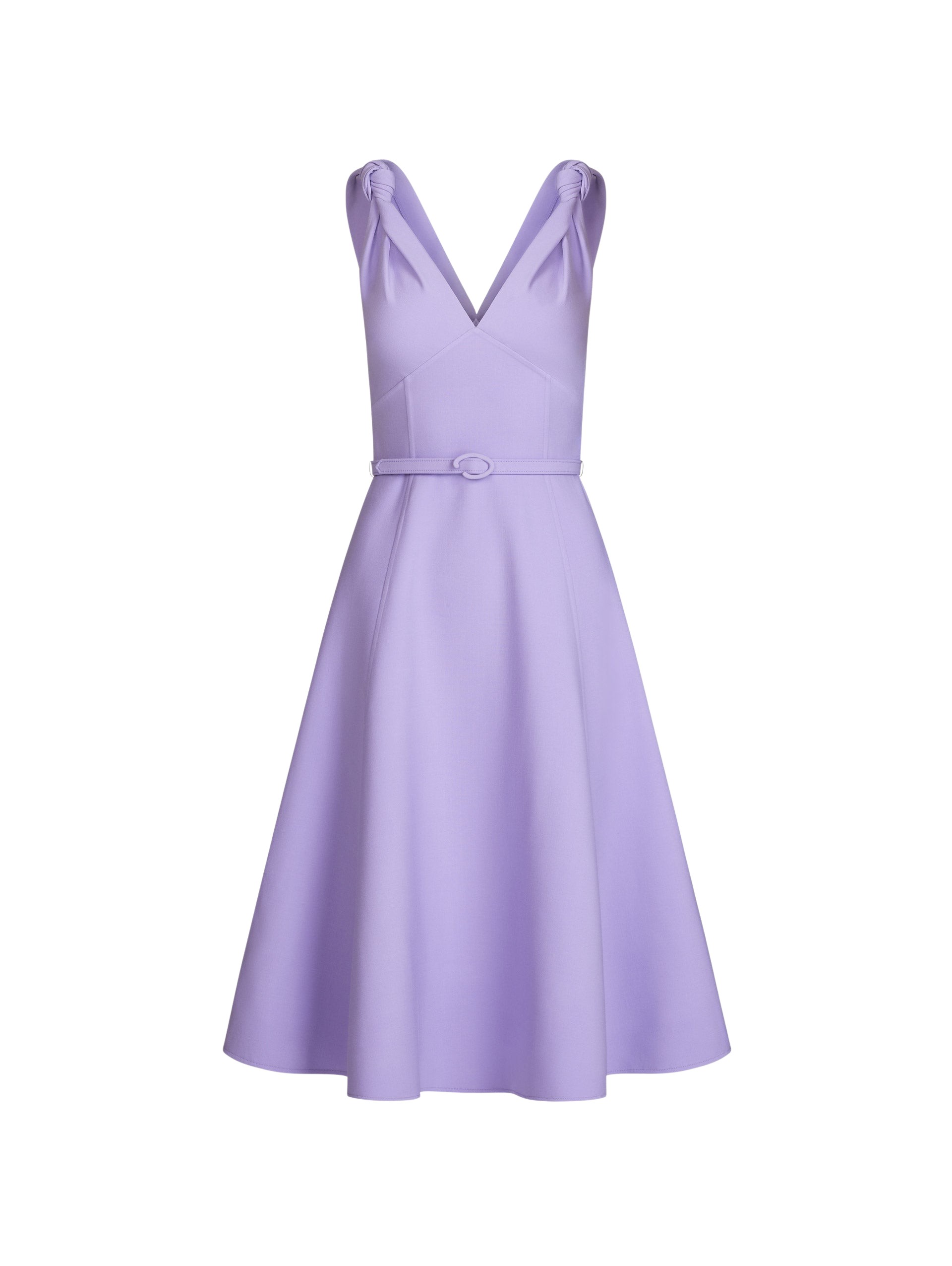 Oscar de la Renta Twist-Detailed Wool Dress