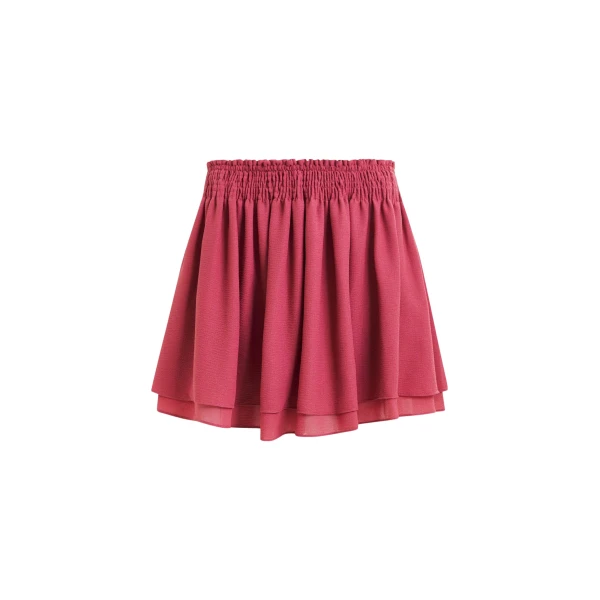 Essentiel Antwerp Vintage pink ruffled layered mini skirt