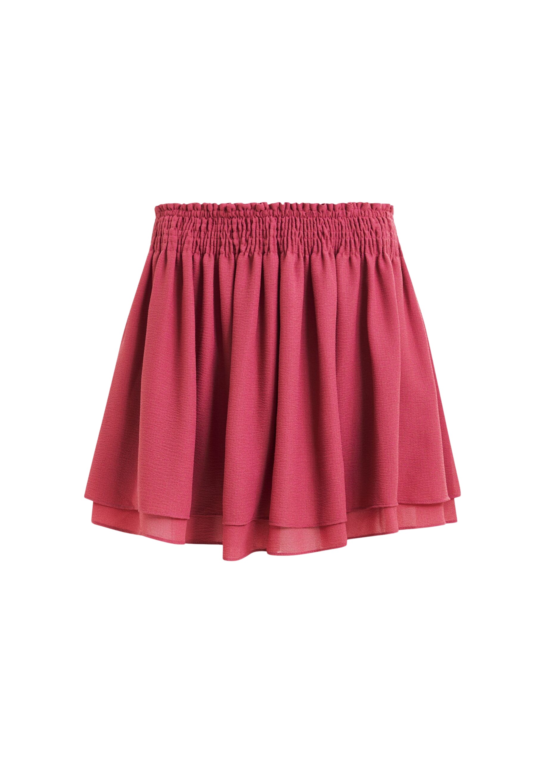 Essentiel Antwerp Vintage pink ruffled layered mini skirt