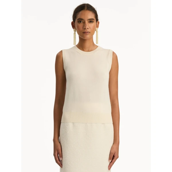 Oscar de la Renta Virgin Wool Tank - Oscar de la Renta Tops - American Couture - Shop at Coveti