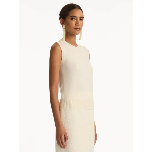 Oscar de la Renta Virgin Wool Tank - Oscar de la Renta Tops - American Couture - Shop at Coveti