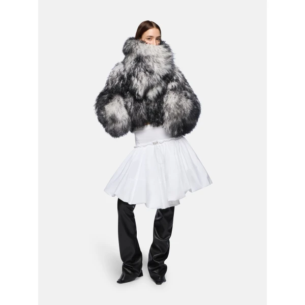 The Attico White And Black Bomber Jacket, view 2
