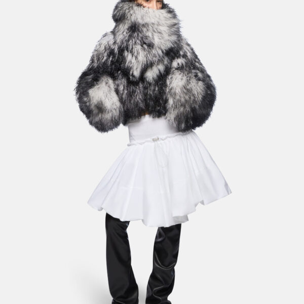 The Attico White And Black Bomber - The Attico Jackets - Designed by Gilda Ambrosio & Giorgia Tordini - Shop at Coveti