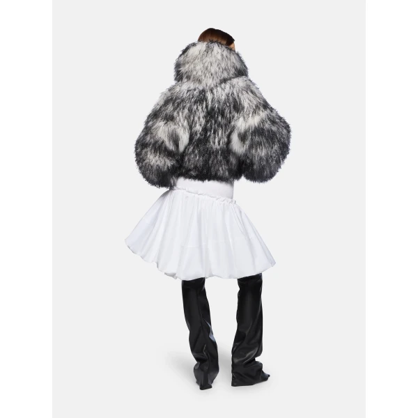 The Attico White And Black Bomber Jacket, view 3