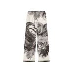 The Attico White And Black Long Pant - The Attico Pants - Designed by Gilda Ambrosio & Giorgia Tordini - Shop at Coveti
