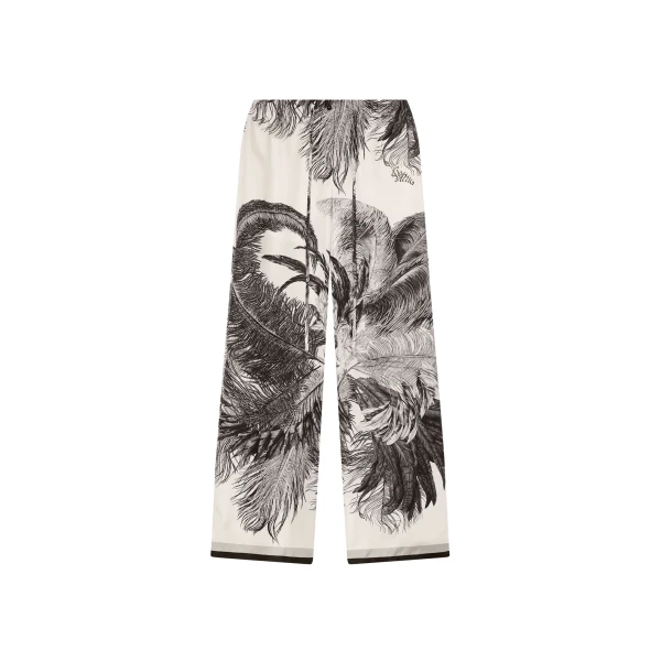 The Attico White And Black Long Pant