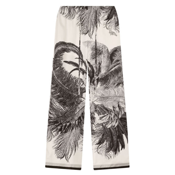 The Attico White And Black Long Pant - The Attico Pants - Designed by Gilda Ambrosio & Giorgia Tordini - Shop at Coveti