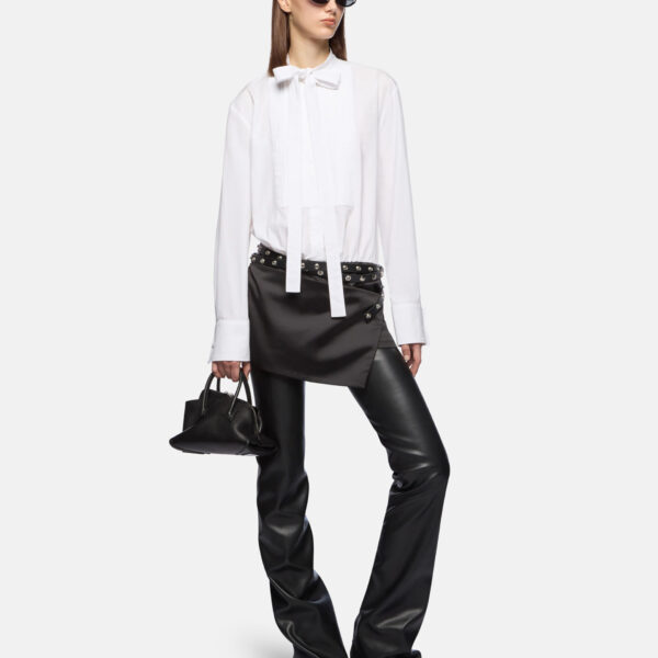 The Attico White And Black Mini Dress - The Attico Dresses - Designed by Gilda Ambrosio & Giorgia Tordini - Shop at Coveti