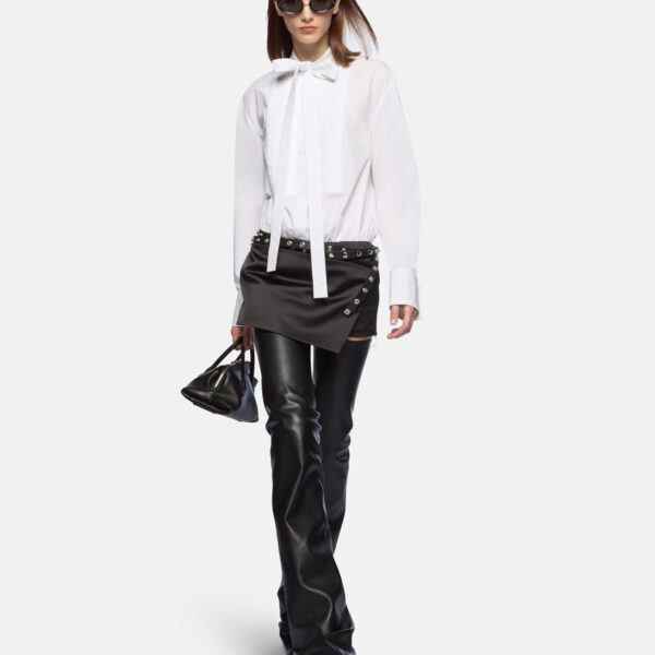 The Attico White And Black Mini Dress - The Attico Dresses - Designed by Gilda Ambrosio & Giorgia Tordini - Shop at Coveti