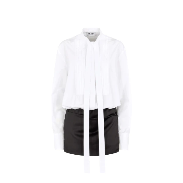 The Attico White And Black Mini Dress