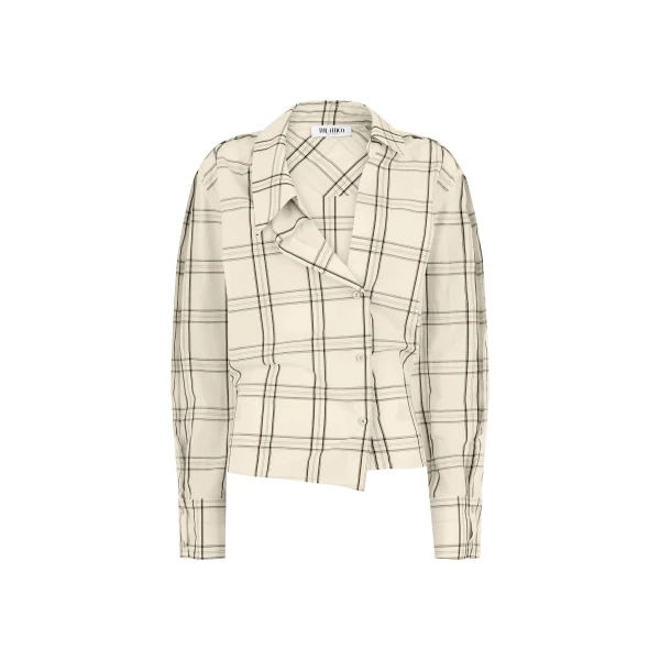 The Attico White And Black Shirt