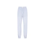 The Attico White And Navy Blue Long Pants - The Attico Pants - Designed by Gilda Ambrosio & Giorgia Tordini - Shop at Coveti