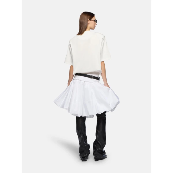 The Attico White Midi Skirt, view 3