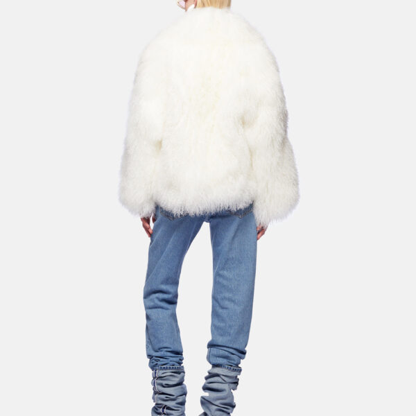 The Attico White Short Coat - The Attico Coats - Designed by Gilda Ambrosio & Giorgia Tordini - Shop at Coveti