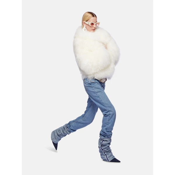 The Attico White Short Coat, view 4