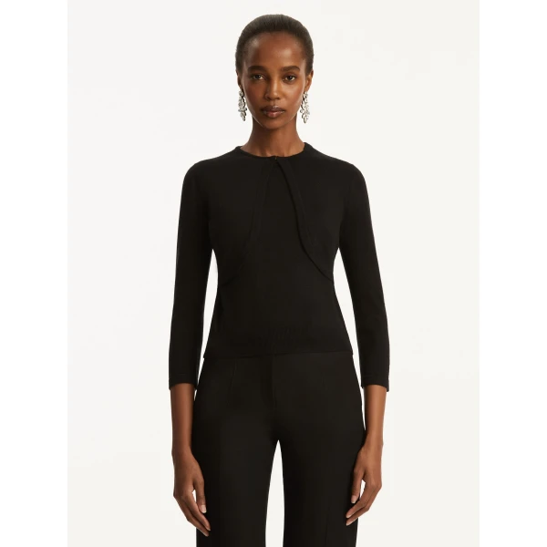 Oscar de la Renta Wool-Blend Bolero - Oscar de la Renta Jackets - American Couture - Shop at Coveti